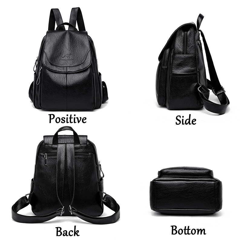 Women Fashion Online - Vintage Soft Leather Backpack for Women