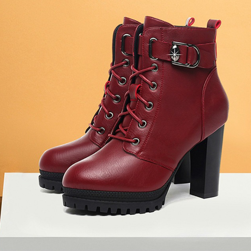Women'S Fashion Trends 2025 - Elegant High Heels Women Boots Platform