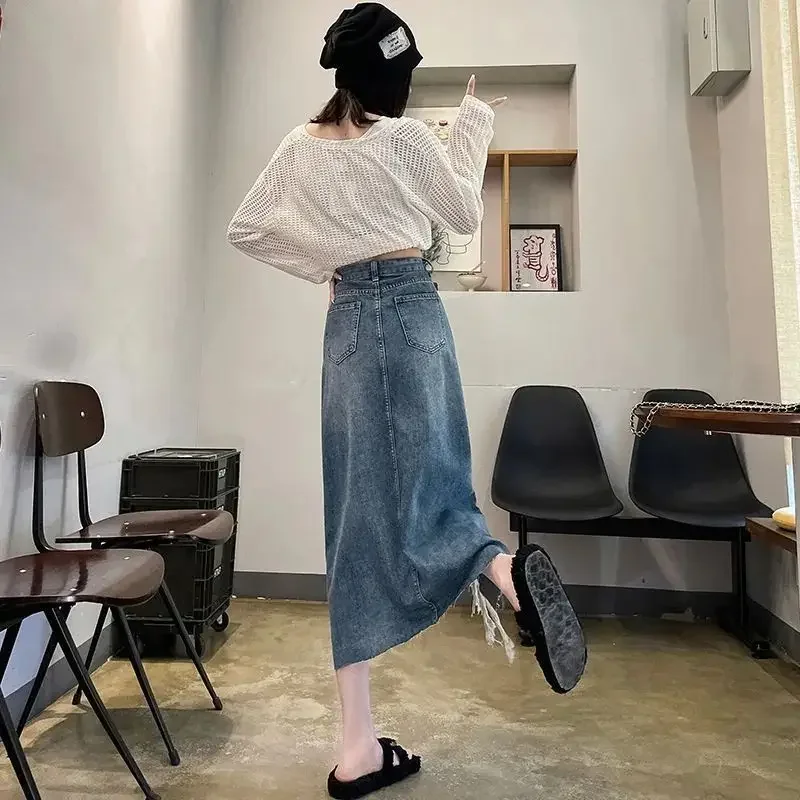 Women Fashion Jeans - Women's Denim Skirt High Waist With