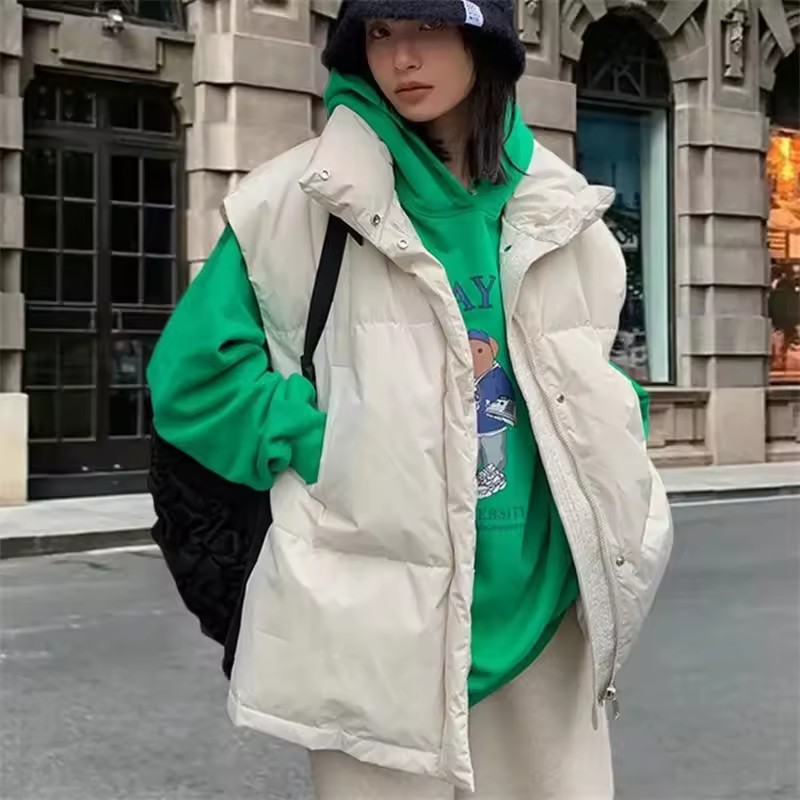 Puffer Vest Fashion Women - 2025 New Korean Winter Vest Jackets