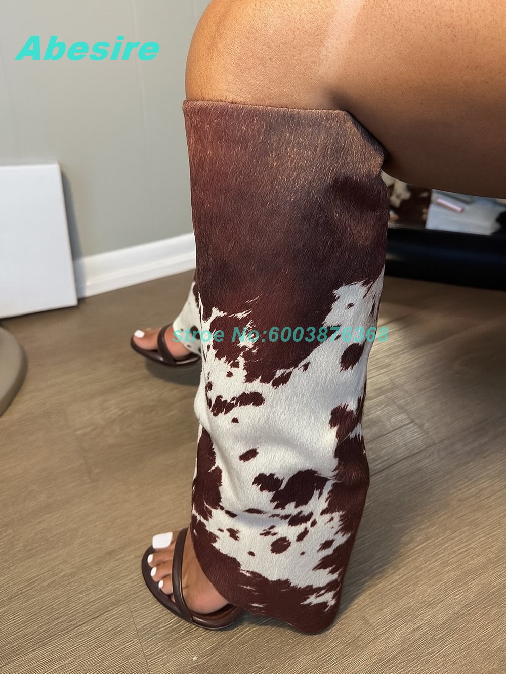 Cow Pattern Patchwork Suede Sa - Women'S Fashion Show recension och pris