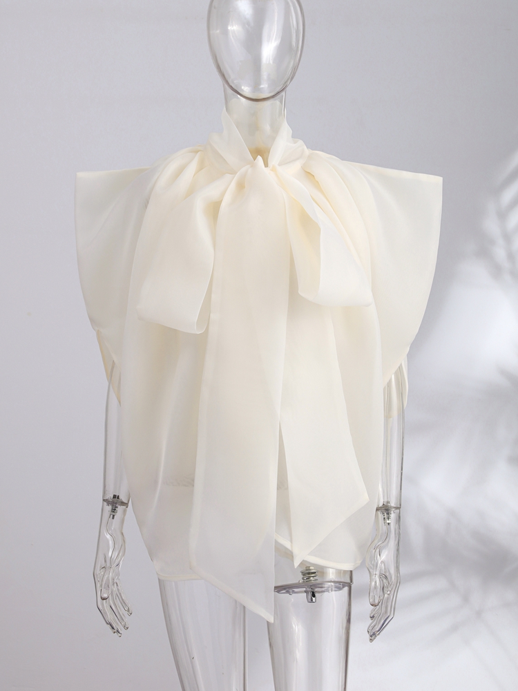 Fashion Women Top Sleeveless B - Wrap Blouse Chiffon recension och pris