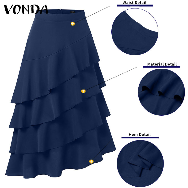 VONDA Plus Size 5XL Women Long - Women'S Fashion Layering recension och pris