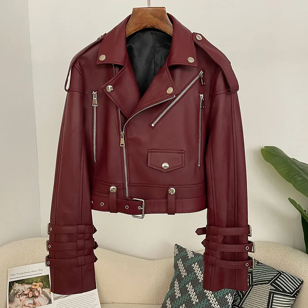 Women's Genuine Leather Utilit - Women'S Fashion Utility Jacket recension och pris