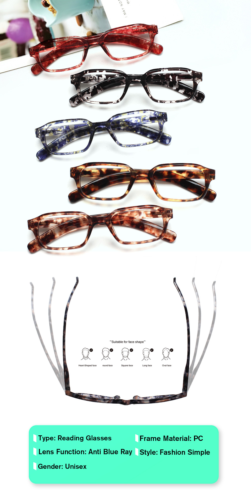 Women Reading Glasses Fashiona - Women'S Fashion Glasses With Clear Lenses recension och pris