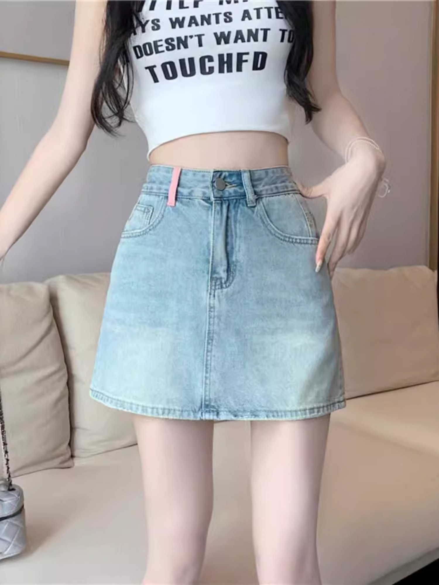Women's Vintage Washed Denim S - Denim Shorts Women recension och pris