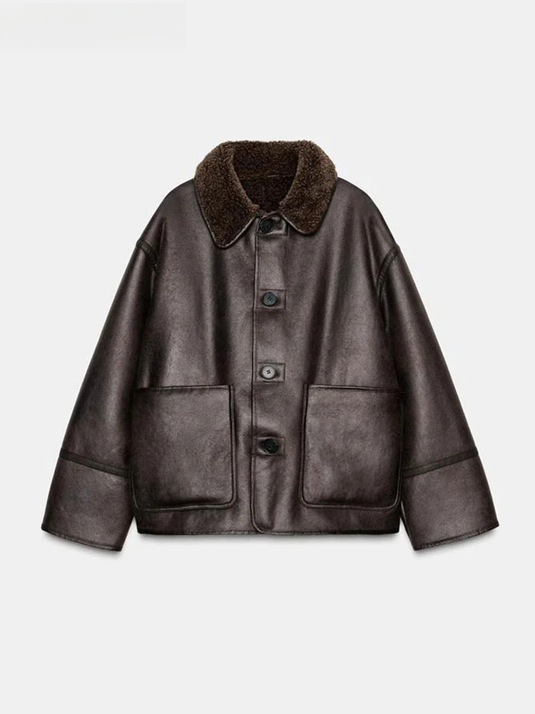 Fashion Double Sided Solid Jac - Women'S Fashion Utility Jacket recension och pris