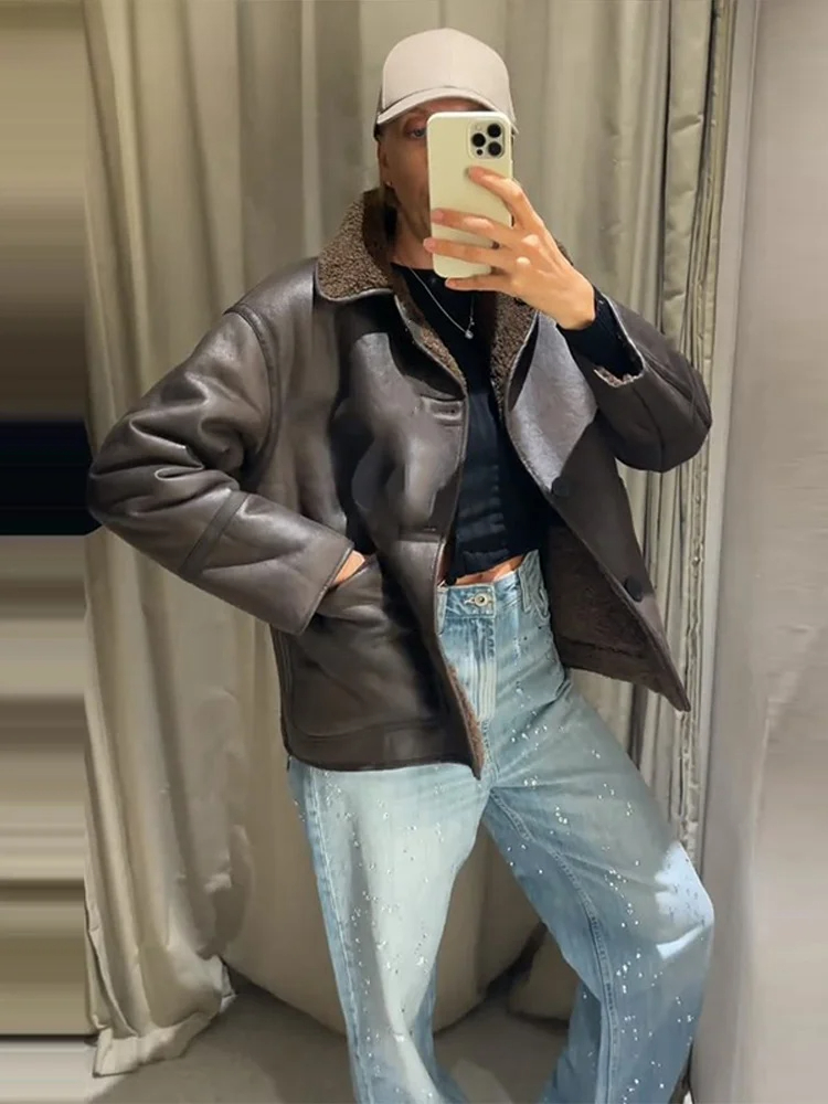 Fashion Double Sided Solid Jac - Women'S Fashion Utility Jacket recension och pris