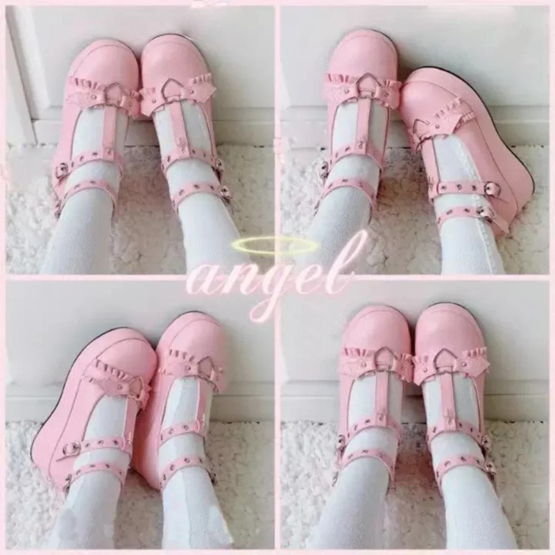 New Sweet Heart Buckle Wedges  - Women Fashion Nova recension och pris