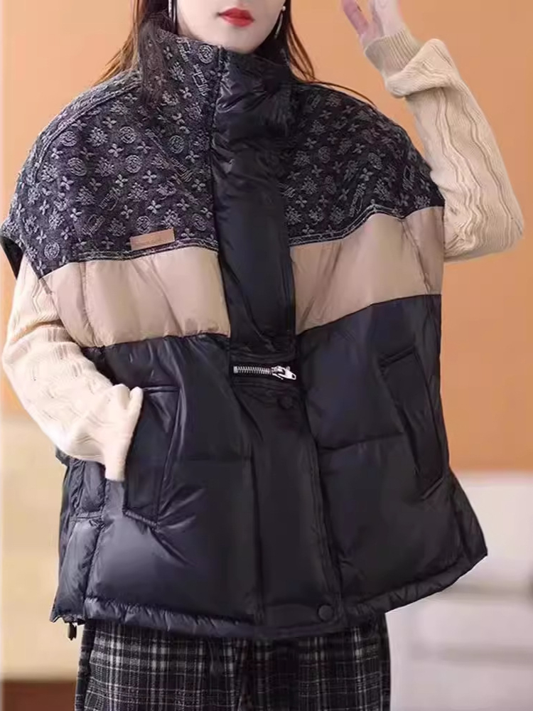 Fashion Retro Down Jacket Vest - Puffer Vest Fashion Women recension och pris
