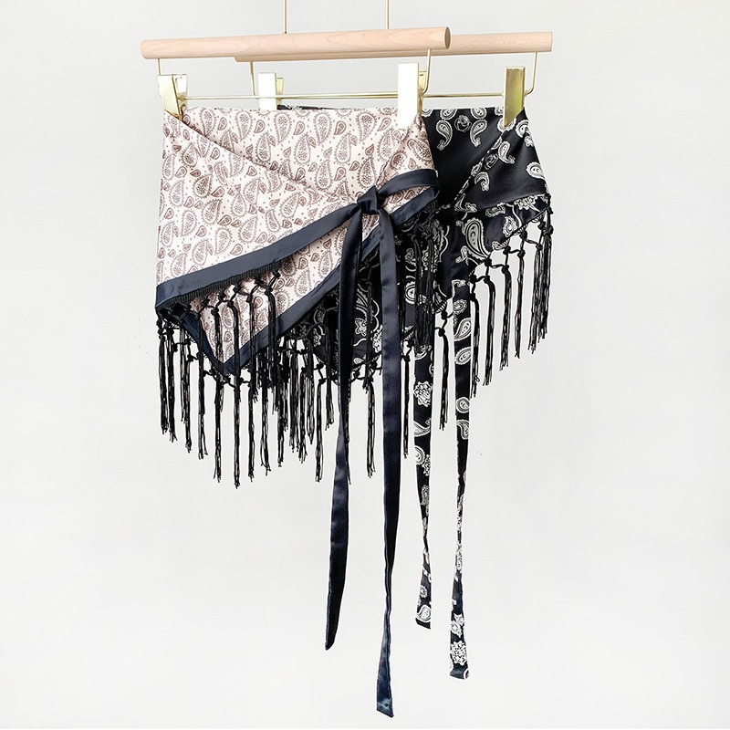 Tassel Tie Waist Seal Printed  - Women'S Fashion Layering recension och pris