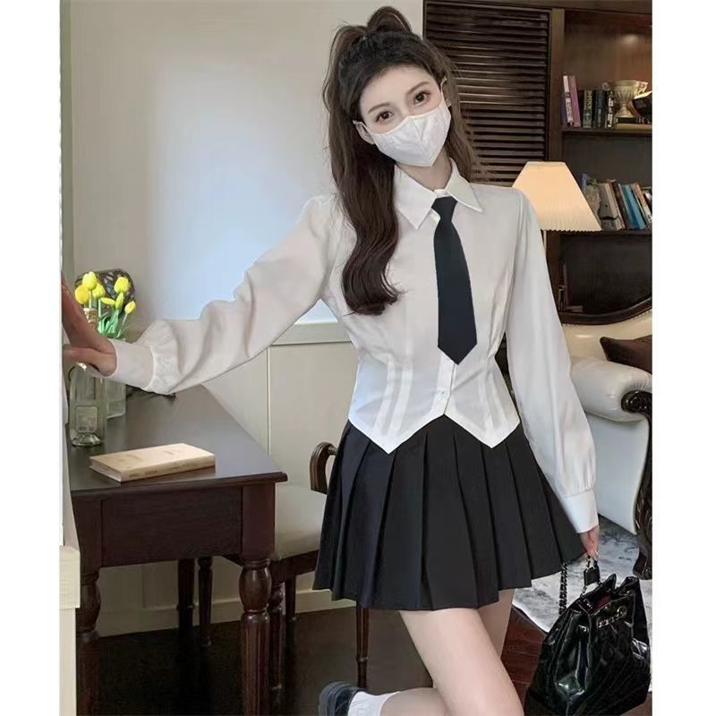 2000s White Long sleeve Vintag - Wrap Blouse Chiffon recension och pris