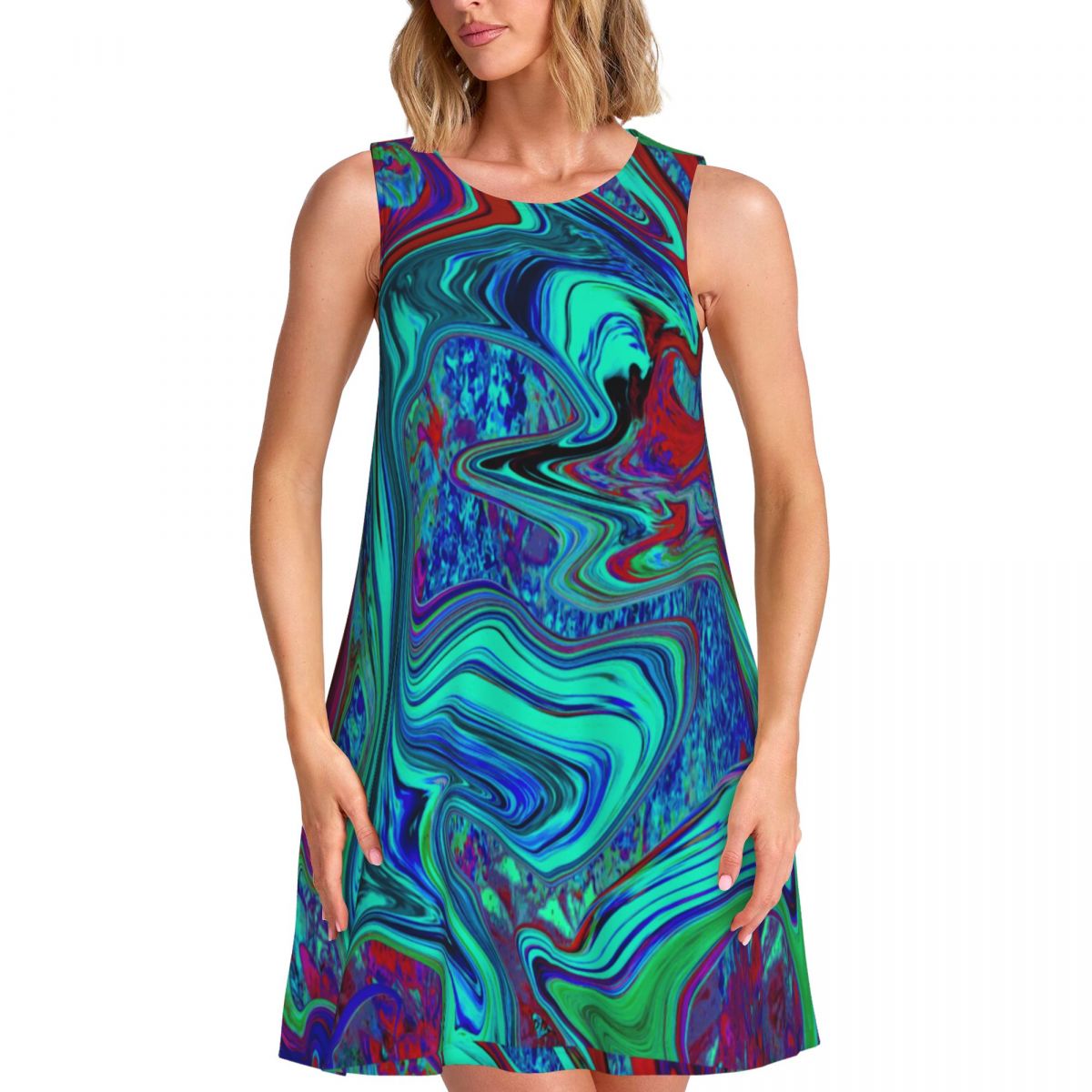 Retro 60s Ar Dress Groovy Abst - Women'S Fashion In The 60S recension och pris