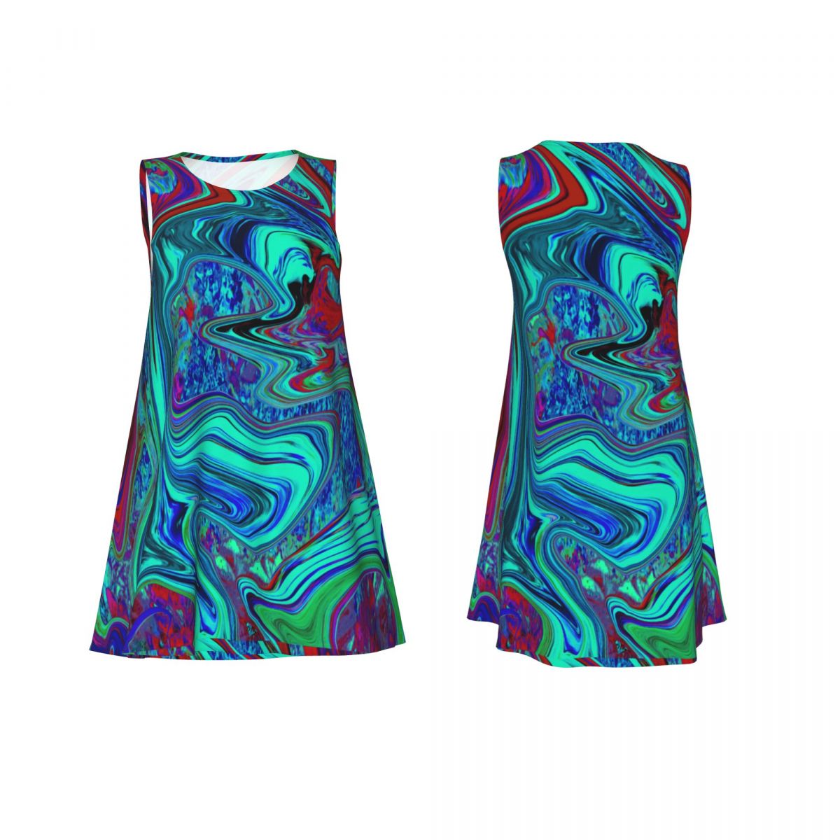 Retro 60s Ar Dress Groovy Abst - Women'S Fashion In The 60S recension och pris