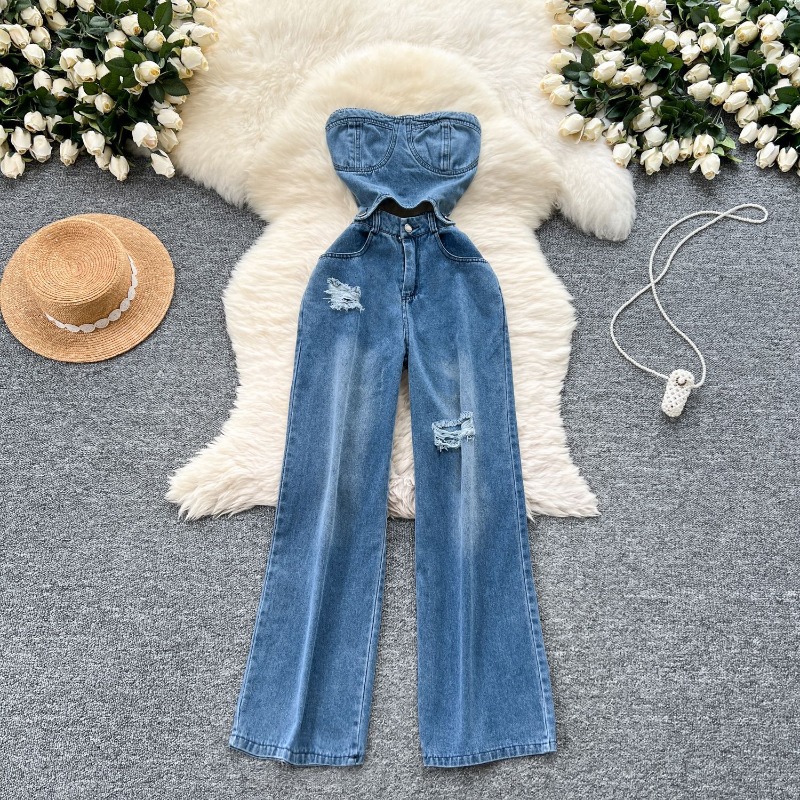 Denim Jumpsuits Women One Piec - Mom Jeans Women recension och pris