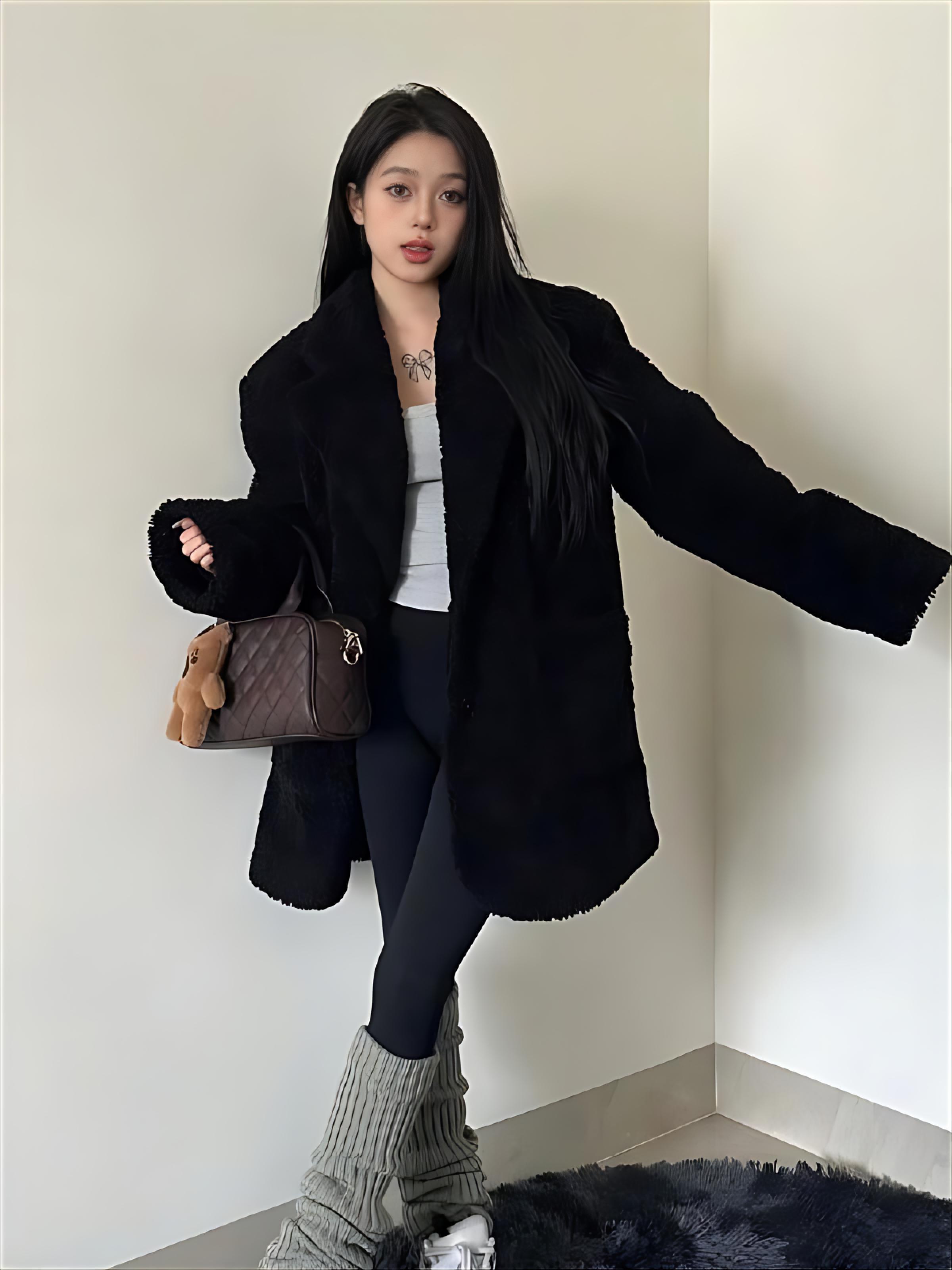 Lamb Wool Jacket Spring Woman  - Women'S Fashion Utility Jacket recension och pris