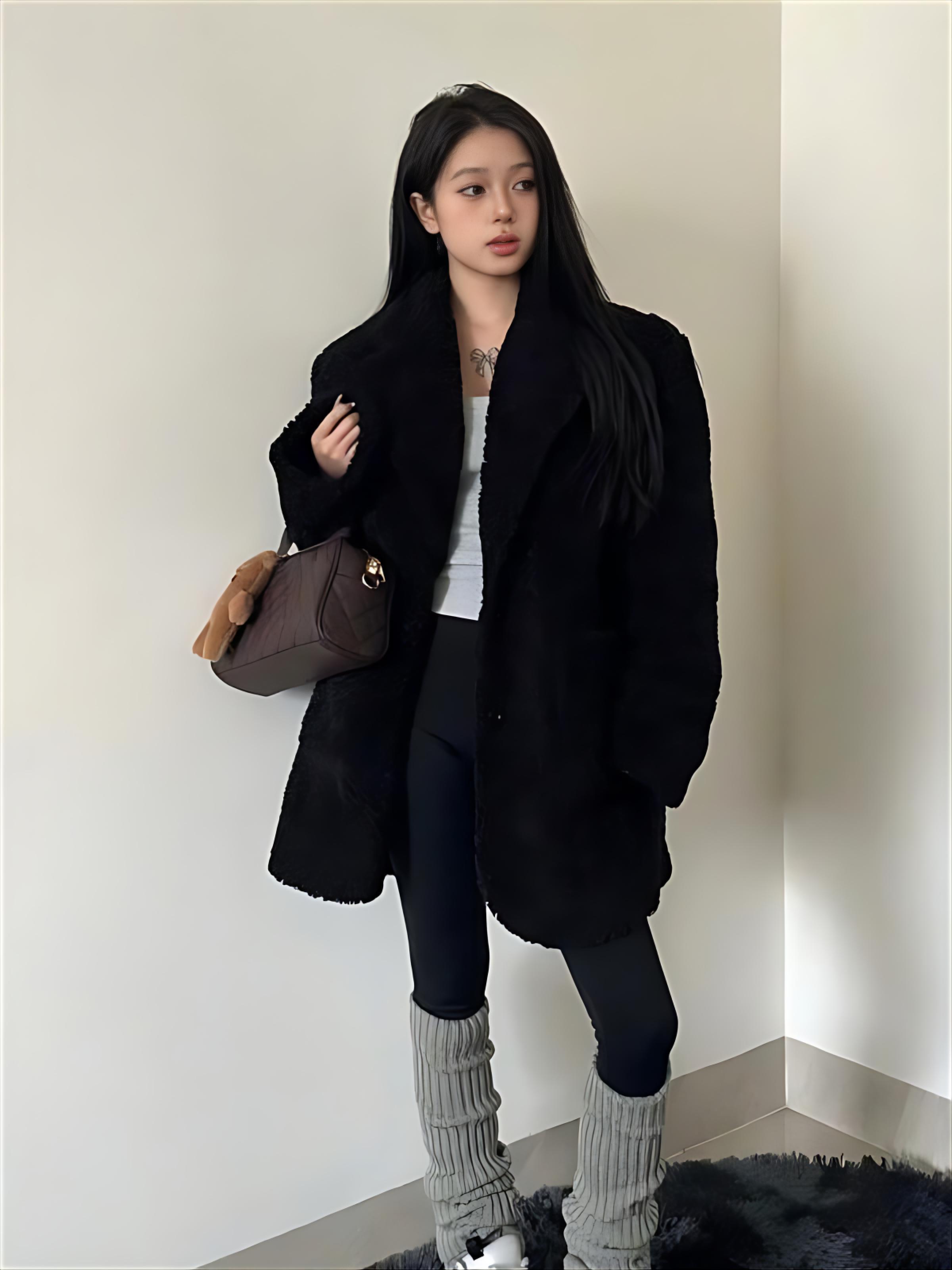 Lamb Wool Jacket Spring Woman  - Women'S Fashion Utility Jacket recension och pris
