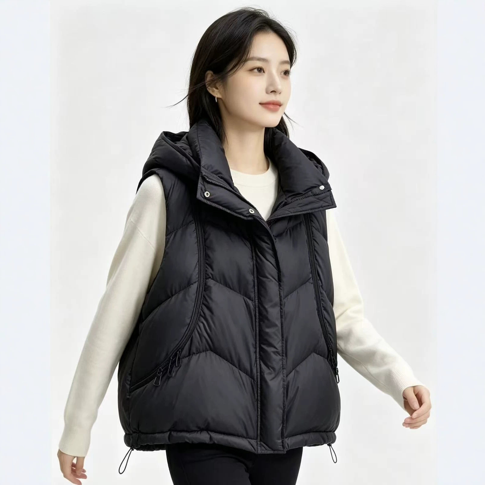 Autumn Winter Women Down Cotto - Puffer Vest Fashion Women recension och pris
