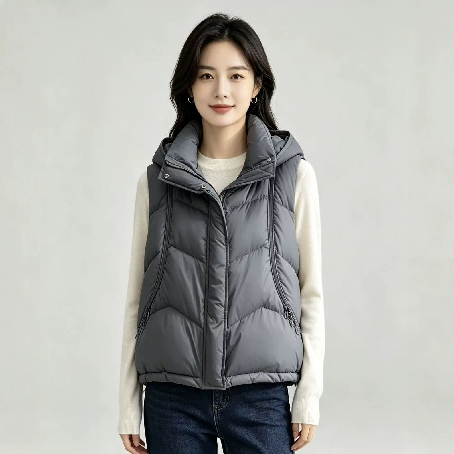 Autumn Winter Women Down Cotto - Puffer Vest Fashion Women recension och pris