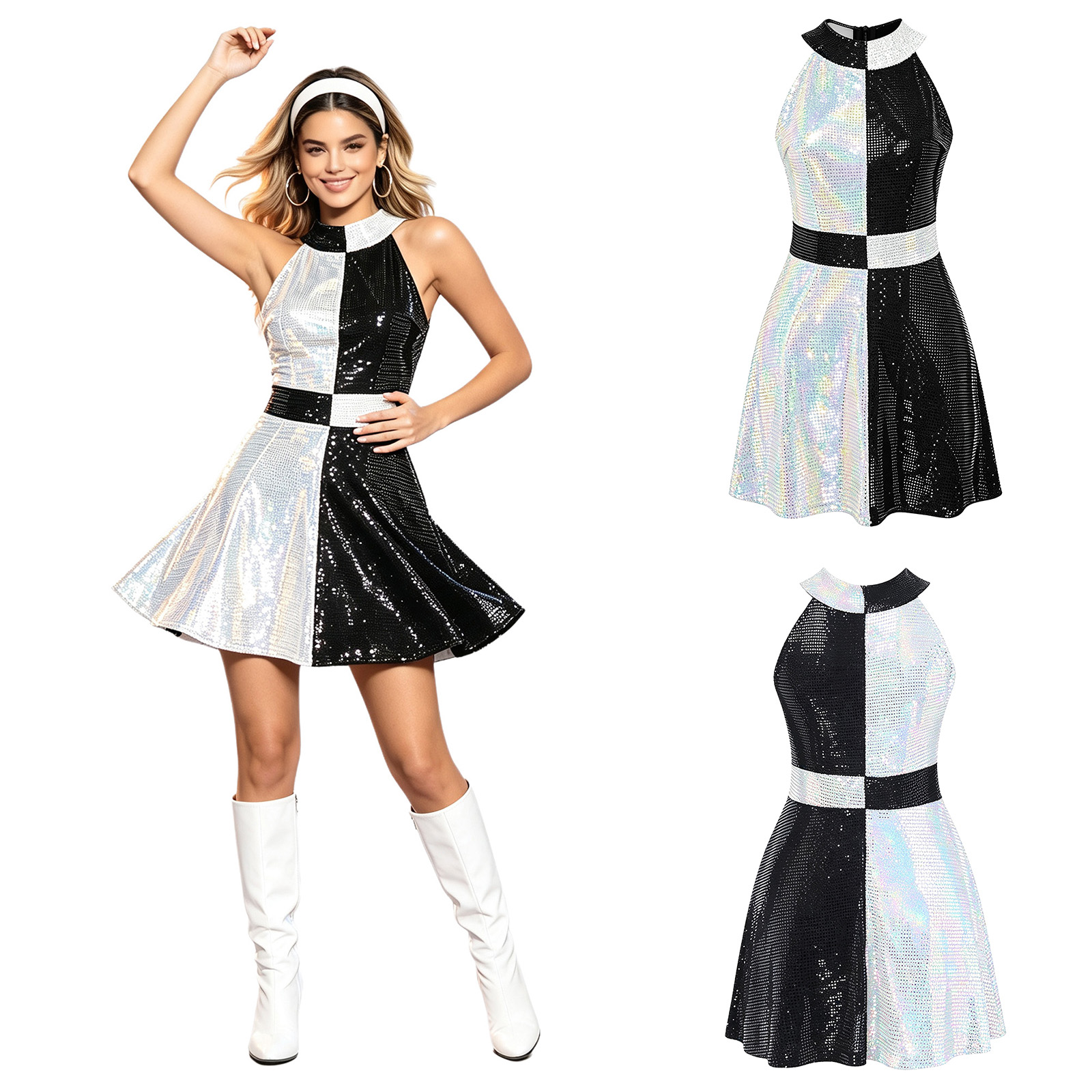 Women 60s Disco Swinging Dress - Women'S Fashion In The 60S recension och pris