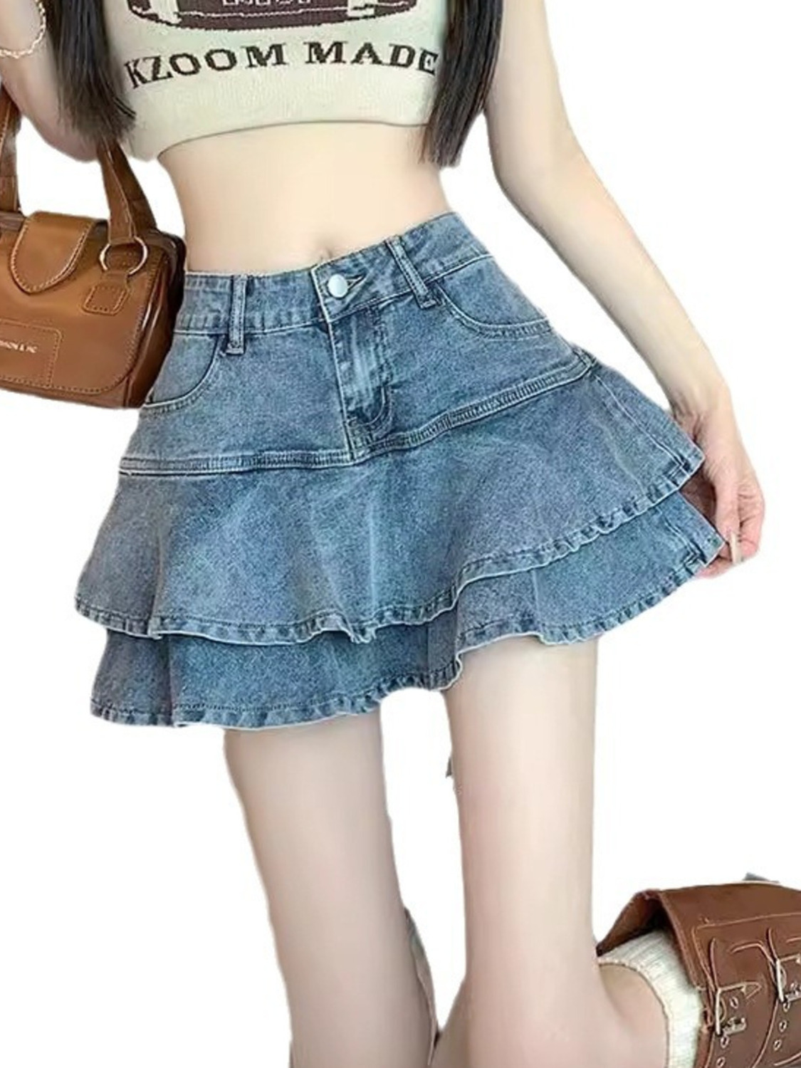 Women's Vintage Washed Denim L - Denim Shorts Women recension och pris