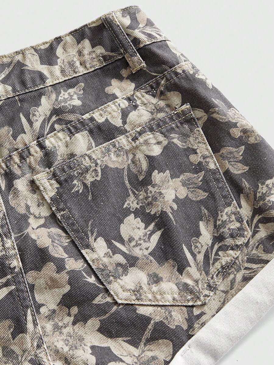 Women Denim Shorts With Floral - Denim Shorts Women recension och pris