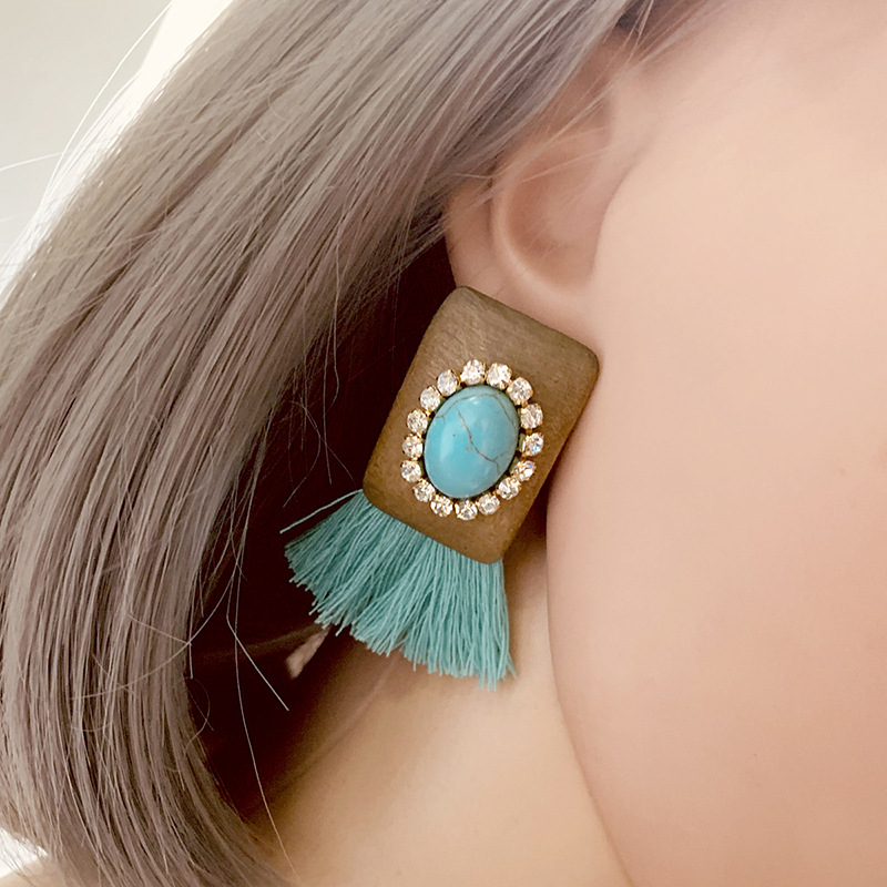 Cross-border retro wood diamon - Women'S Fashion E Commerce recension och pris