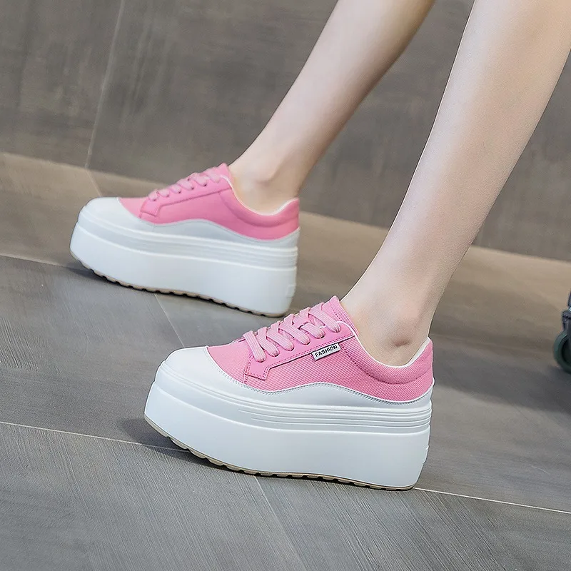 8cm New Canvas Genuine Leather - Women'S Fashion Show recension och pris