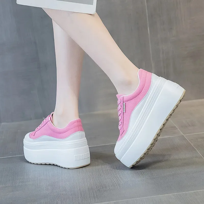 8cm New Canvas Genuine Leather - Women'S Fashion Show recension och pris