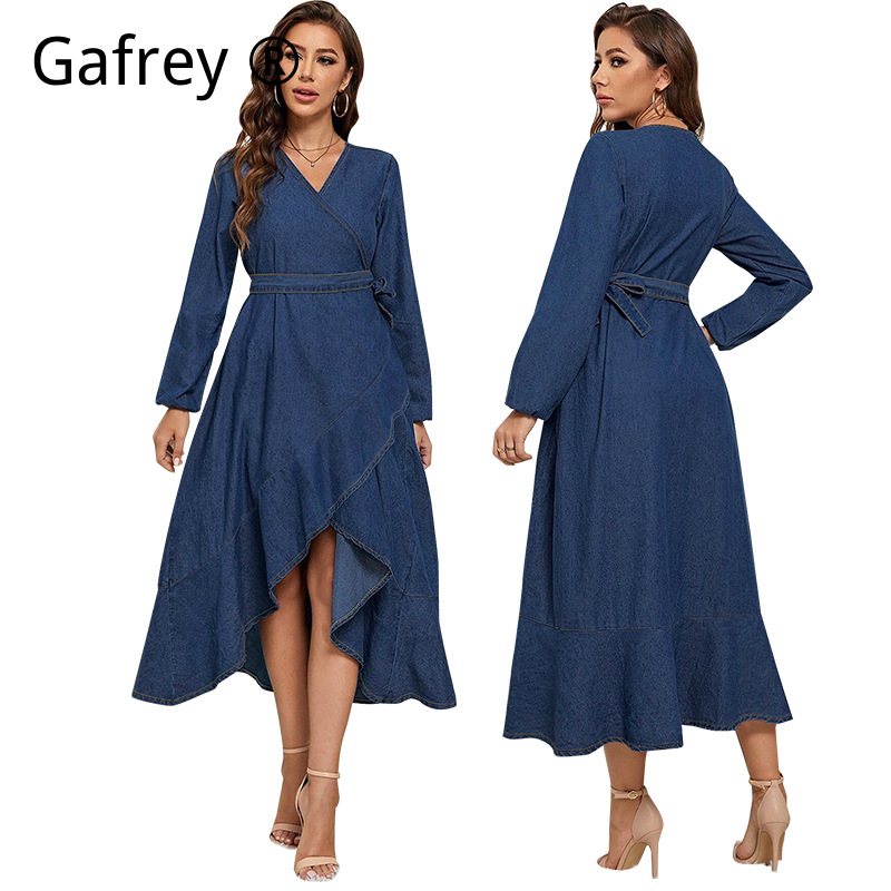 Plus Size Women Denim Dress Lo - Women Fashion Jeans recension och pris