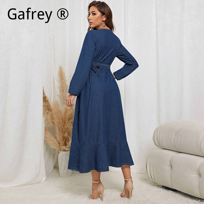 Plus Size Women Denim Dress Lo - Women Fashion Jeans recension och pris