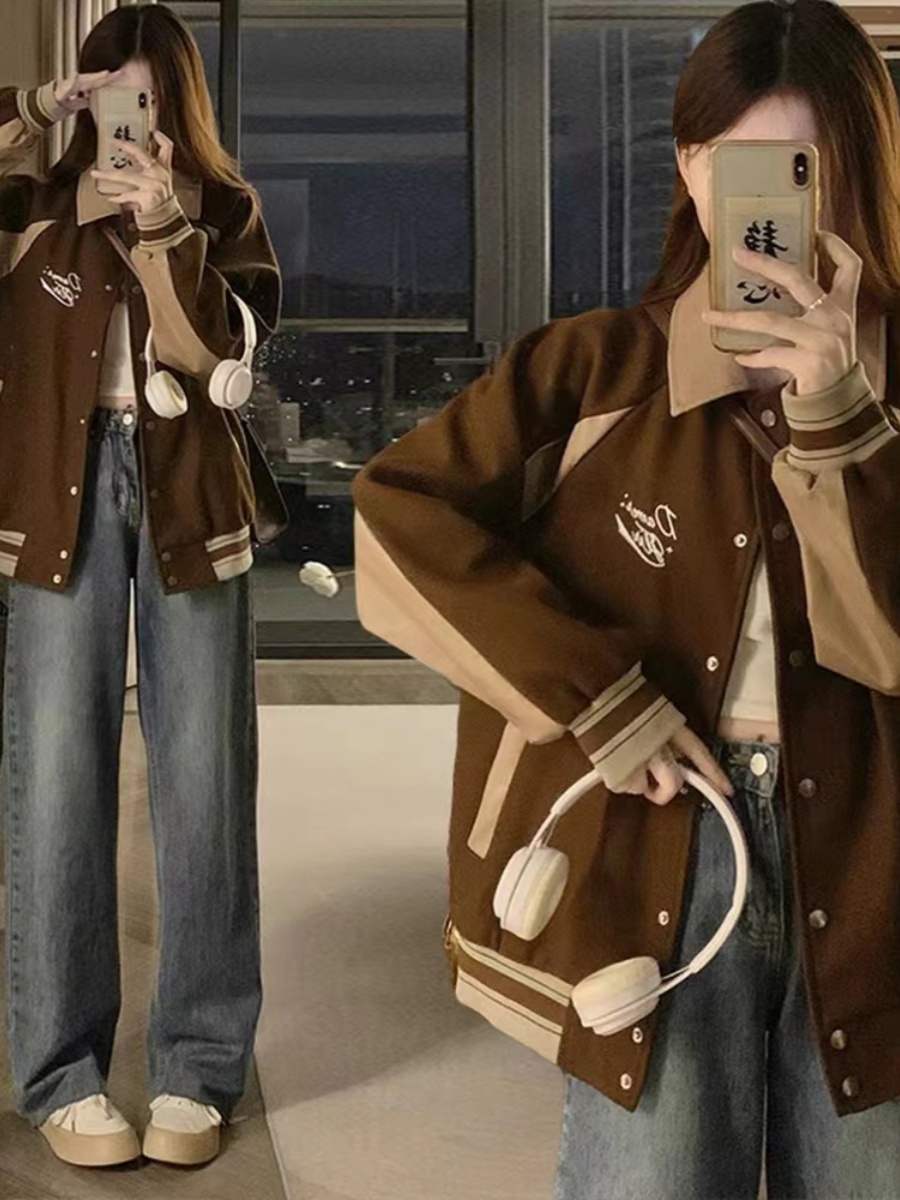 Baseball Jackets Girls With Le - Women'S Fashion Utility Jacket recension och pris