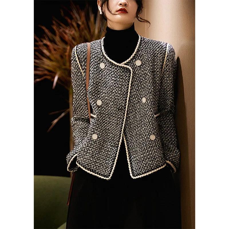 Tweed Jackets Woman White Shor - Women'S Fashion Utility Jacket recension och pris