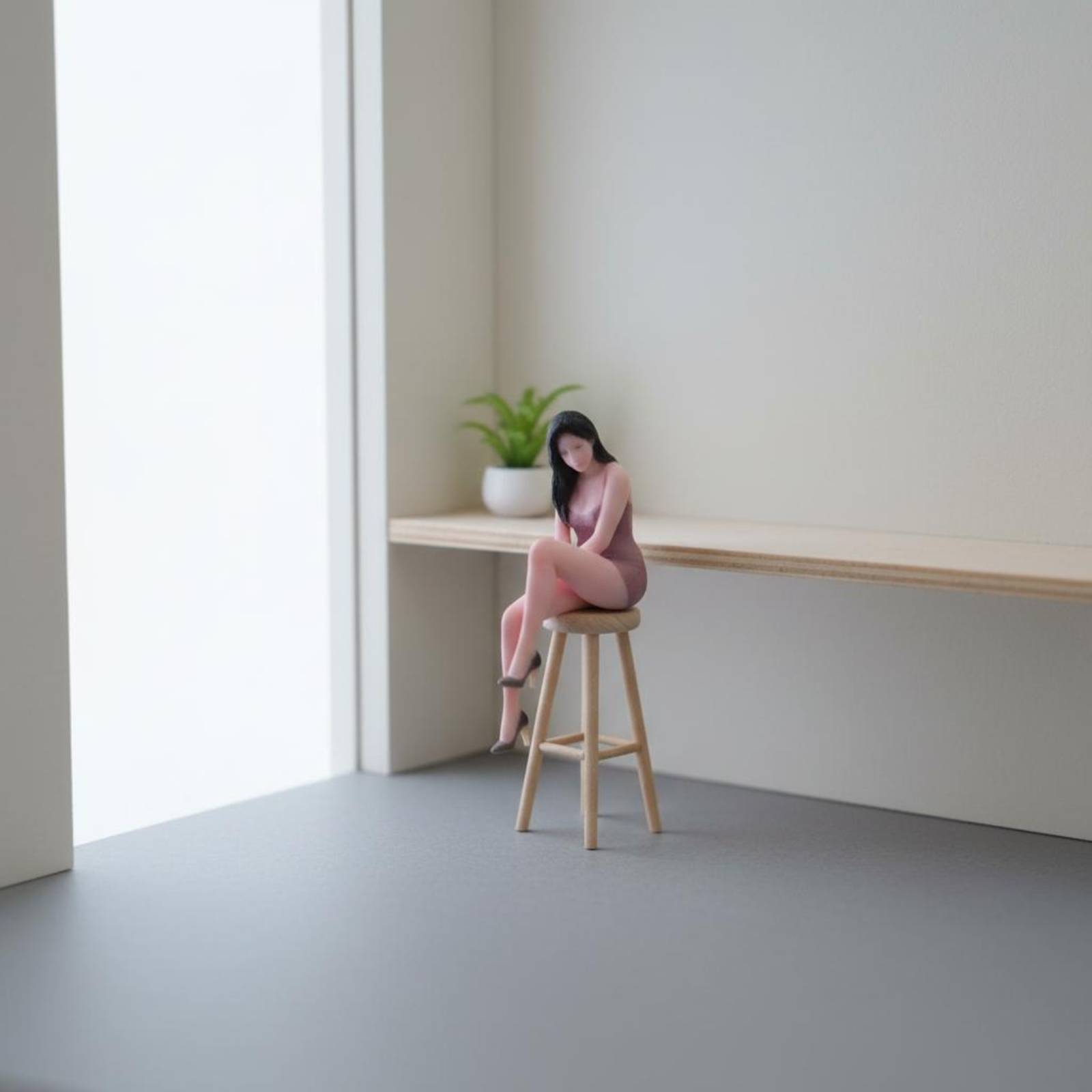 Seated Woman Figurine Posed Mi - Women Fashion Pose recension och pris