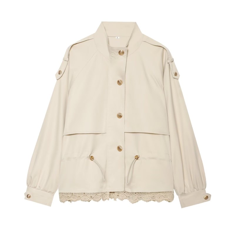 Women's Lace Trim Utility Jack - Women'S Fashion Utility Jacket recension och pris
