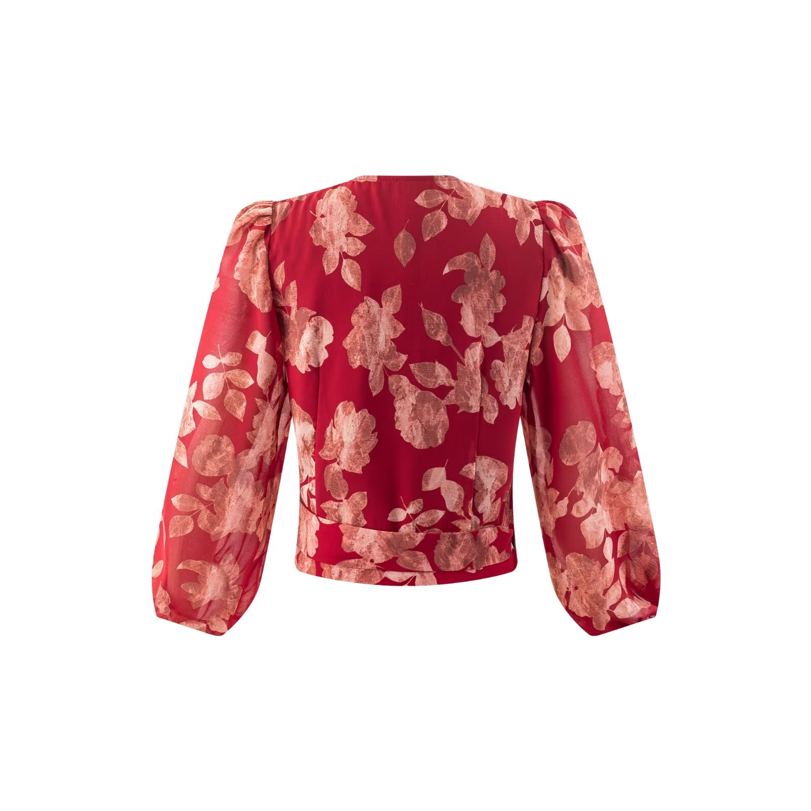 Women V-neck Wrap Bandage Blou - Wrap Blouse Chiffon recension och pris