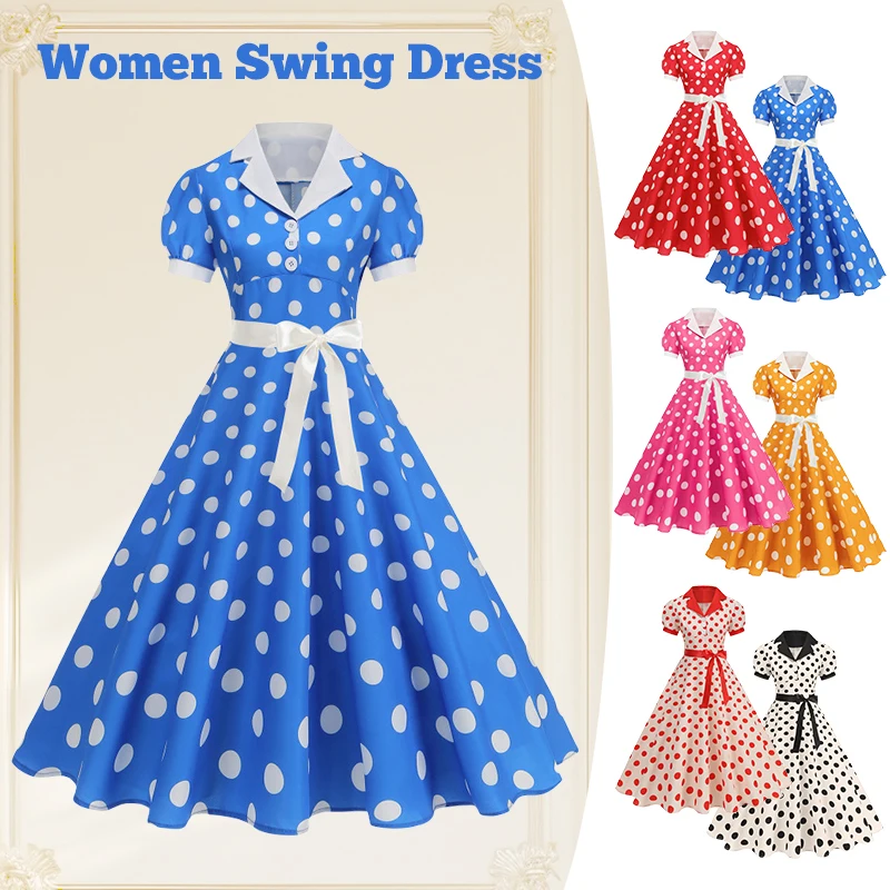 Vintage Polka Dot Summer Dress - Women'S Fashion In The 60S recension och pris