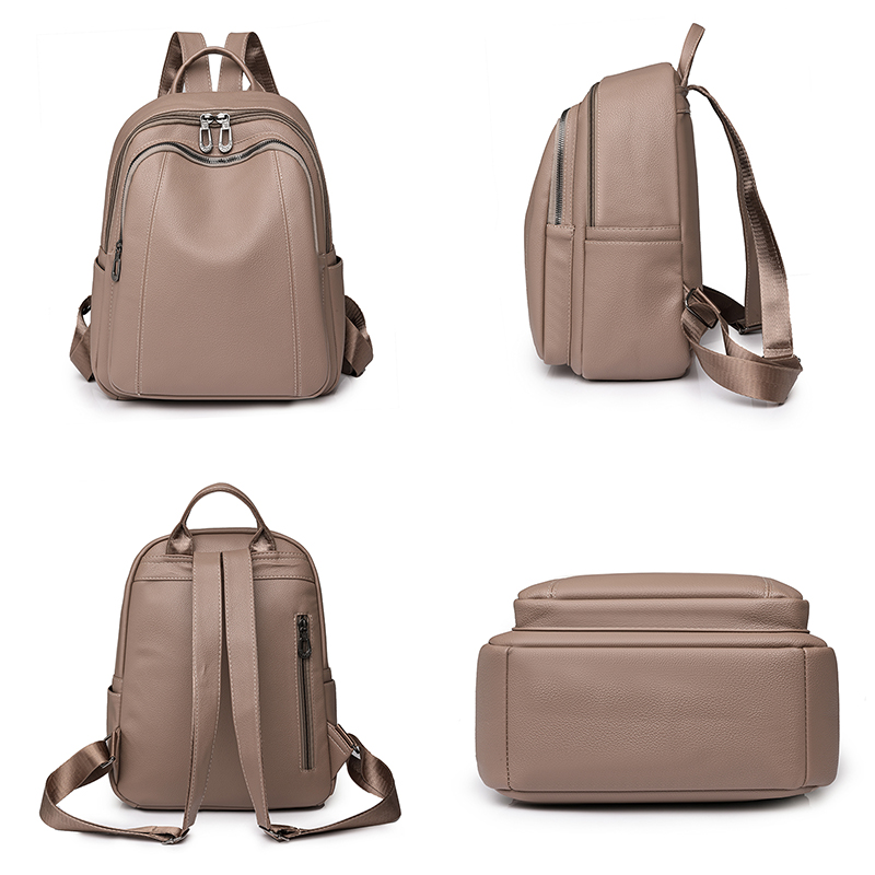 High Quality Leather Backpack  - Women Fashion Online recension och pris