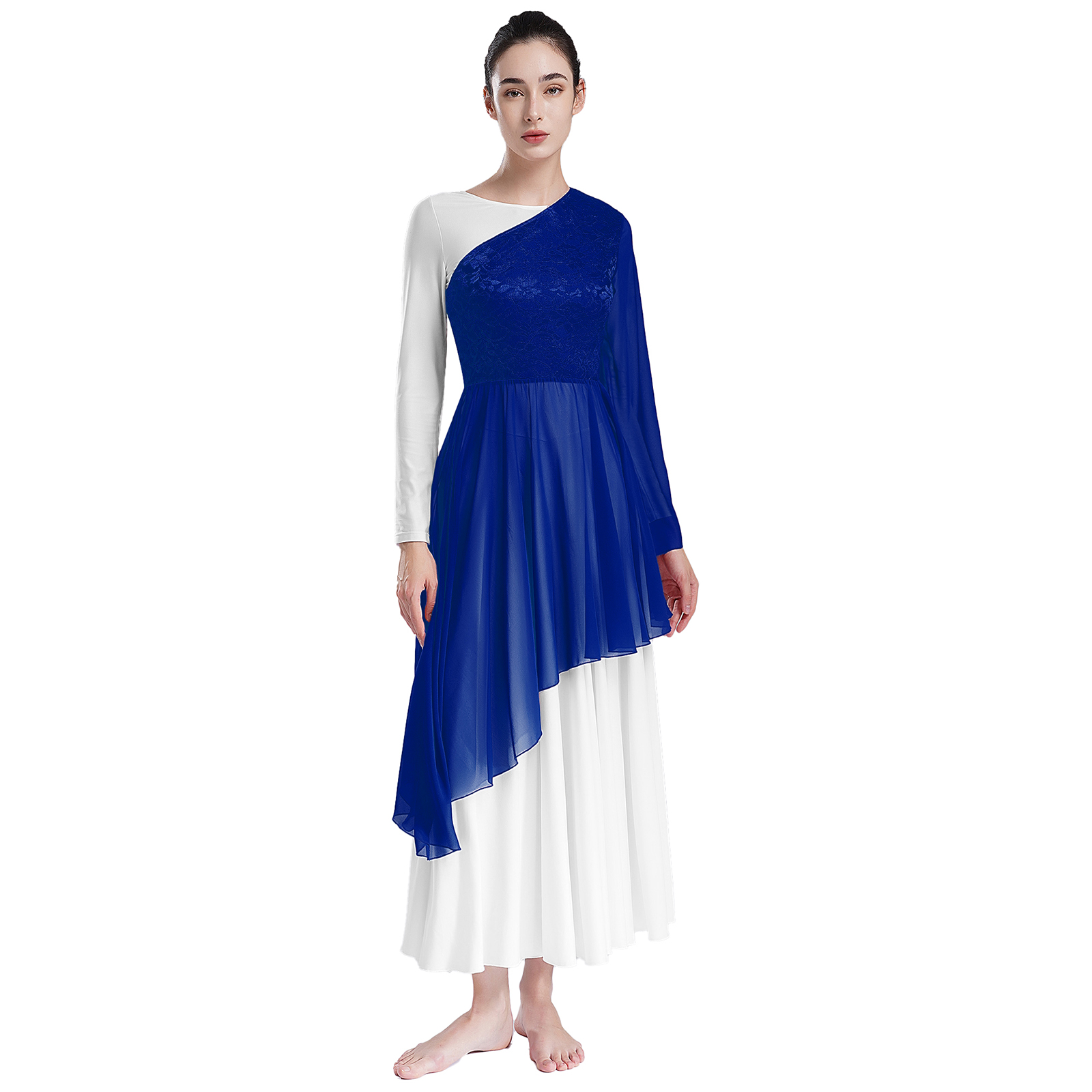 Womens Liturgical Praise Balle - Wrap Blouse Chiffon recension och pris