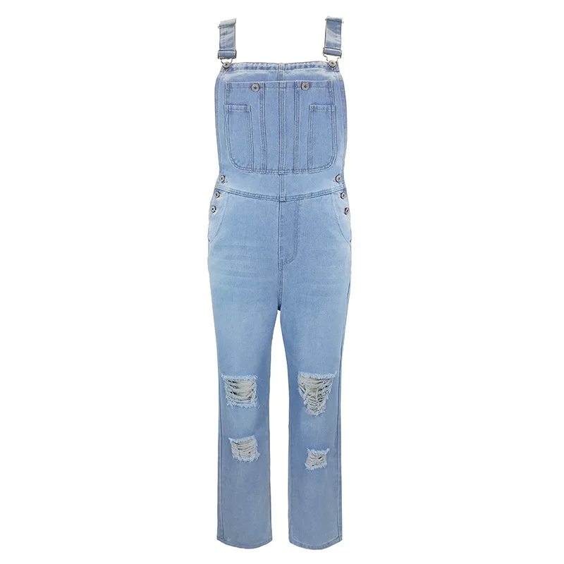 Blue Denim Jumpsuit Overalls R - Mom Jeans Women recension och pris