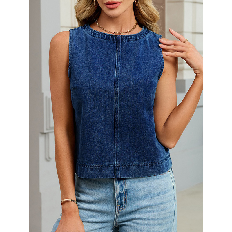 Benuynffy Casual Round Neck De - Women Fashion Jeans recension och pris