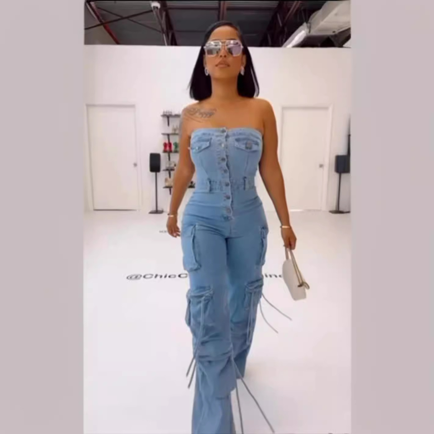 Jumpsuits Women Strapless One  - Mom Jeans Women recension och pris