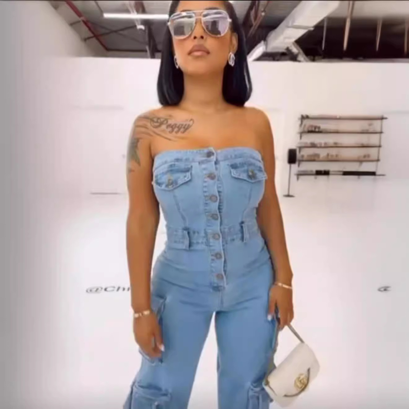 Jumpsuits Women Strapless One  - Mom Jeans Women recension och pris