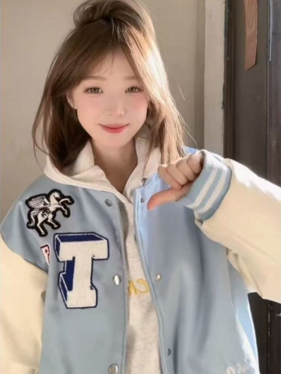 Baseball Jackets Kpop Womens A - Women'S Fashion Utility Jacket recension och pris