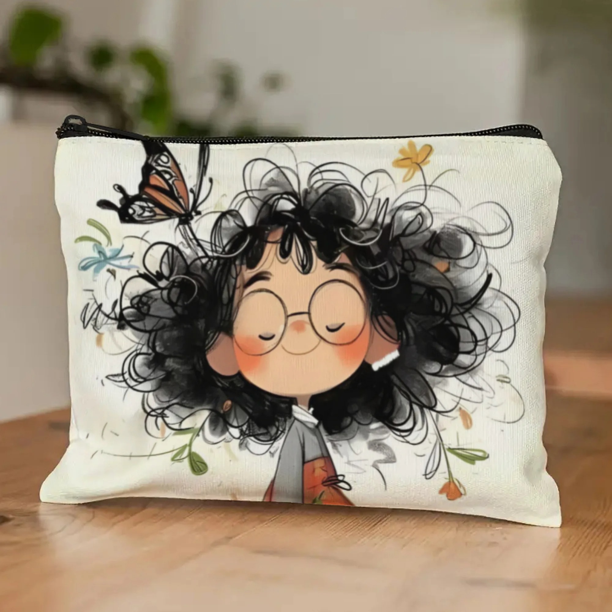 Cartoon Girl Makeup Bag Zipper - Coin Purse Women recension och pris