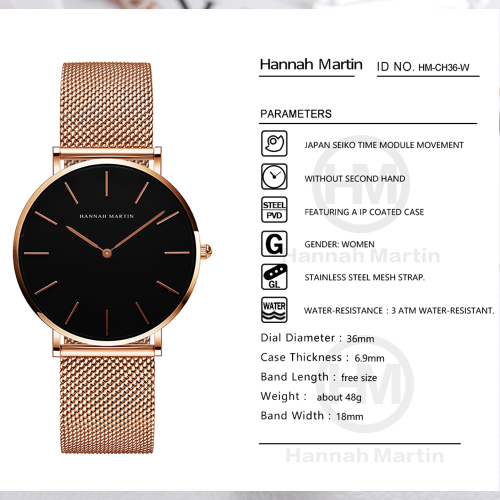 Hannah Martin Top Brand Luxury - Women'S Fashion Digital Watch recension och pris