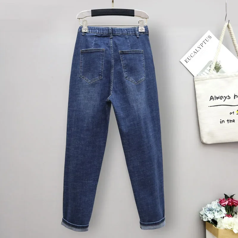 XL-6XL Spring Autumn Large Siz - Mom Jeans Women recension och pris