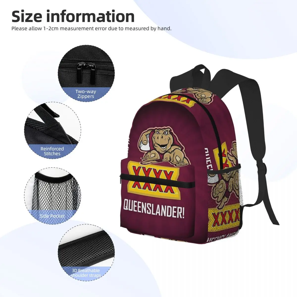 Queensland Maroons Student Bac - Women'S Fashion Queensland recension och pris