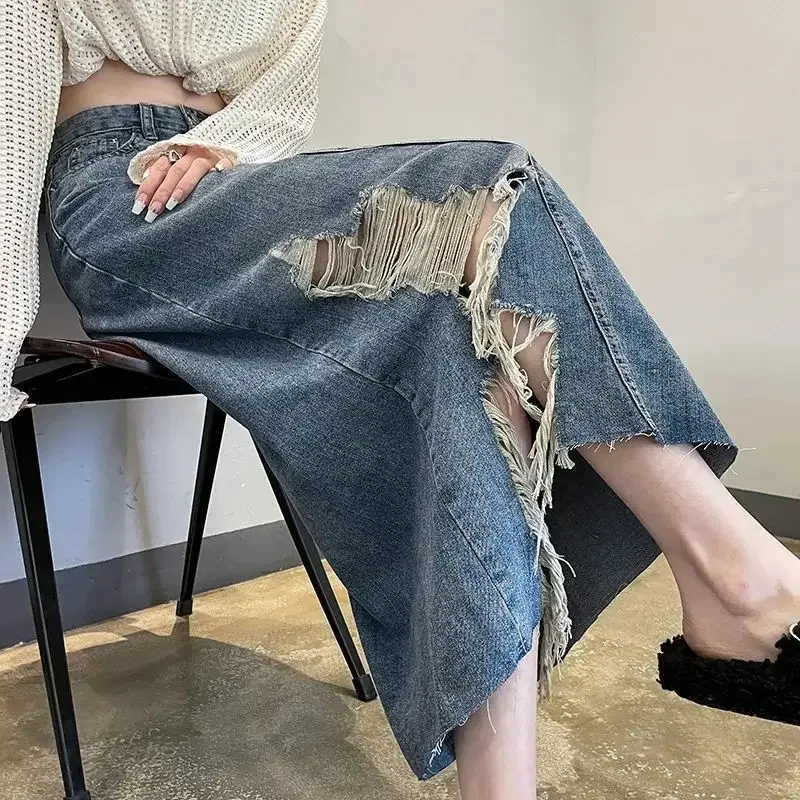 Women's Denim Skirt High Waist - Women Fashion Jeans recension och pris