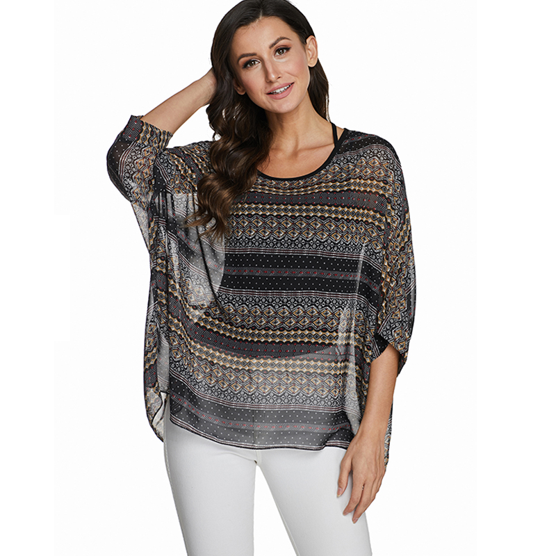 BHflutter camisas mujer 2020 W - Wrap Blouse Chiffon recension och pris